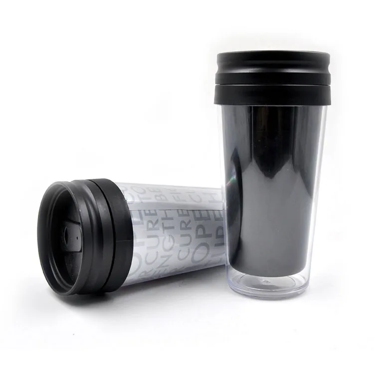450ML BPA free plastic mugs coffee cup tumbler in bulk order