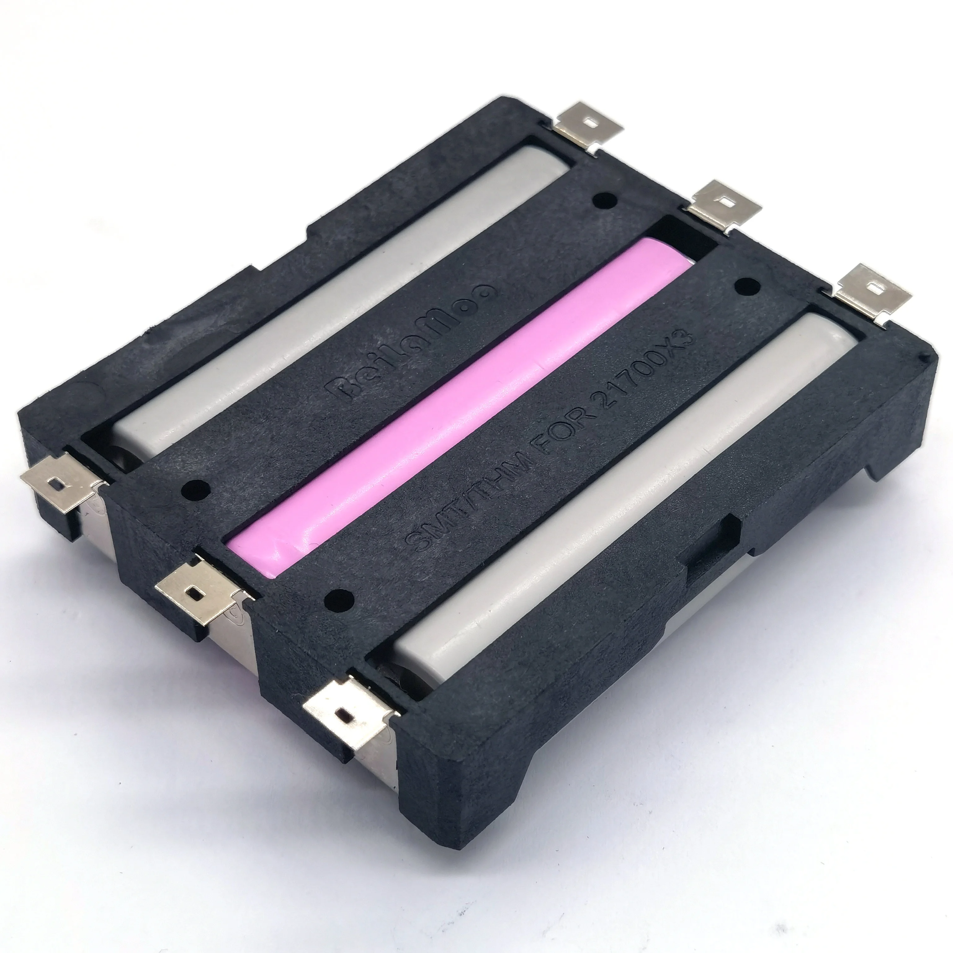 Three 3*21700 battery holder  case  box with Surface Mounting(SMT)