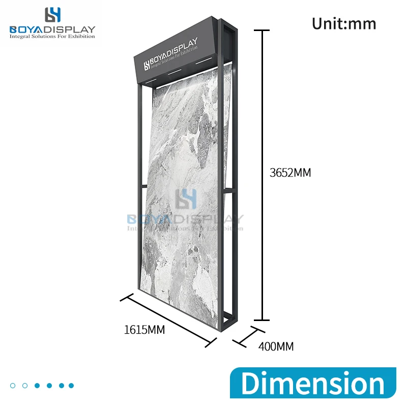 Boya Manufacturer Customized Support Building Granite Ceramic Tile Building Stone Marble Granite Slab Displays Rack
