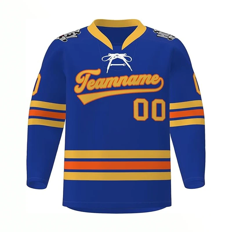 Popular Design plain hockey jerseys lacrosse jersey custom made lace up hockey hoodie