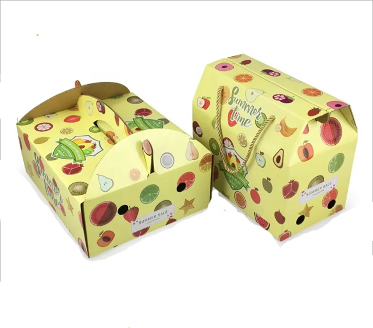 Foldable Cardboard Box With Rope Handle Dry Fruit Gift Box For Gift
