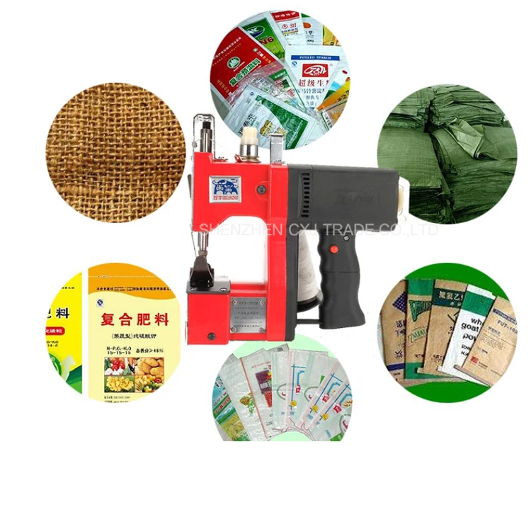 GK9-350 Portable electric high-speed sewing machine woven bag rice bag sack sealing machine small packing machine small