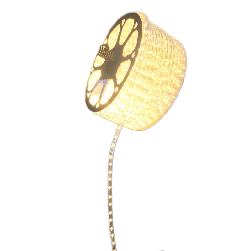 220V warm white 2700K LED rope lights for outdoor  IP44 waterproof 36LED light rope 13mm