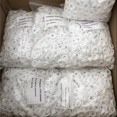 Premium Quality Customized PTFE Washer rubber seals Round Flat Gasket Sheet For Sliders/ Tracks/ Electrical Insulation
