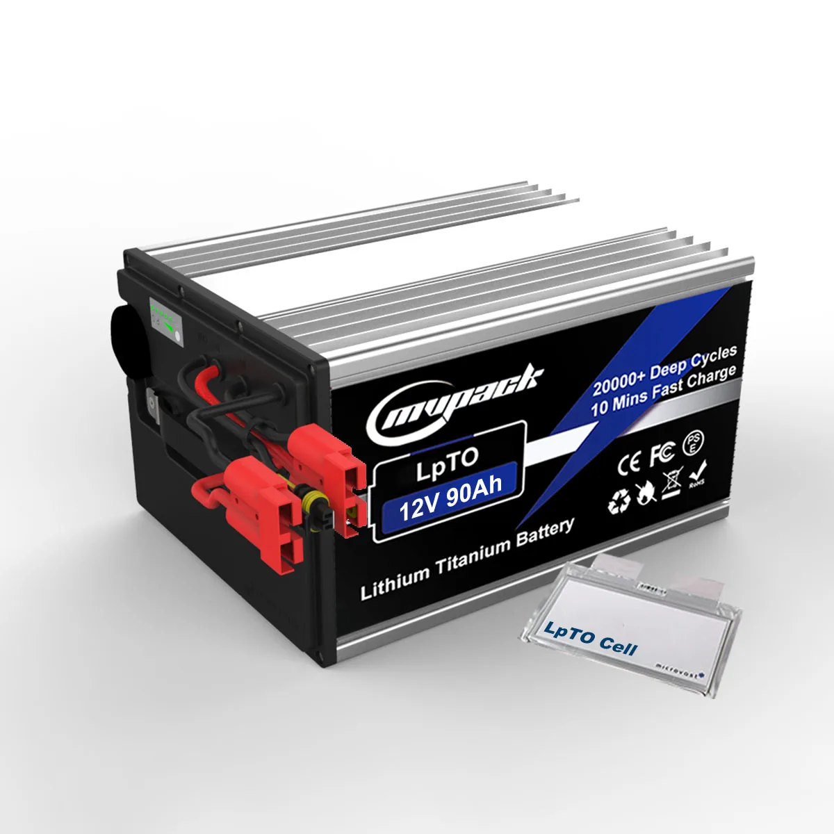 MVPACK micmotor ultra longlife safety fast charging customized lithium ion LpTO 12 Volt 12v 90Ah 5S9P lithium titanate battery