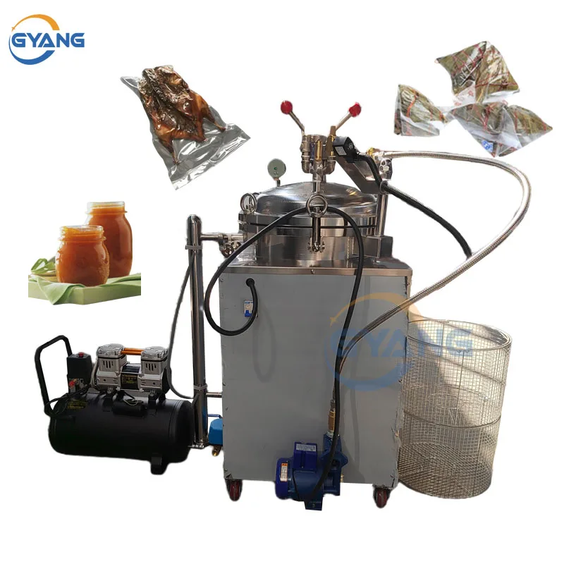 High Efficiency Vertical High Temperature Autoclave Widely Used Food Grade Stainless Steel Milk Sterilizer In China