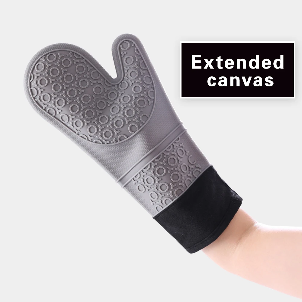 BPA free Kitchen Heat Resistant Silicone Cooking Gloves BBQ Silicone Gloves Heat Resistant Oven Gloves Mitts