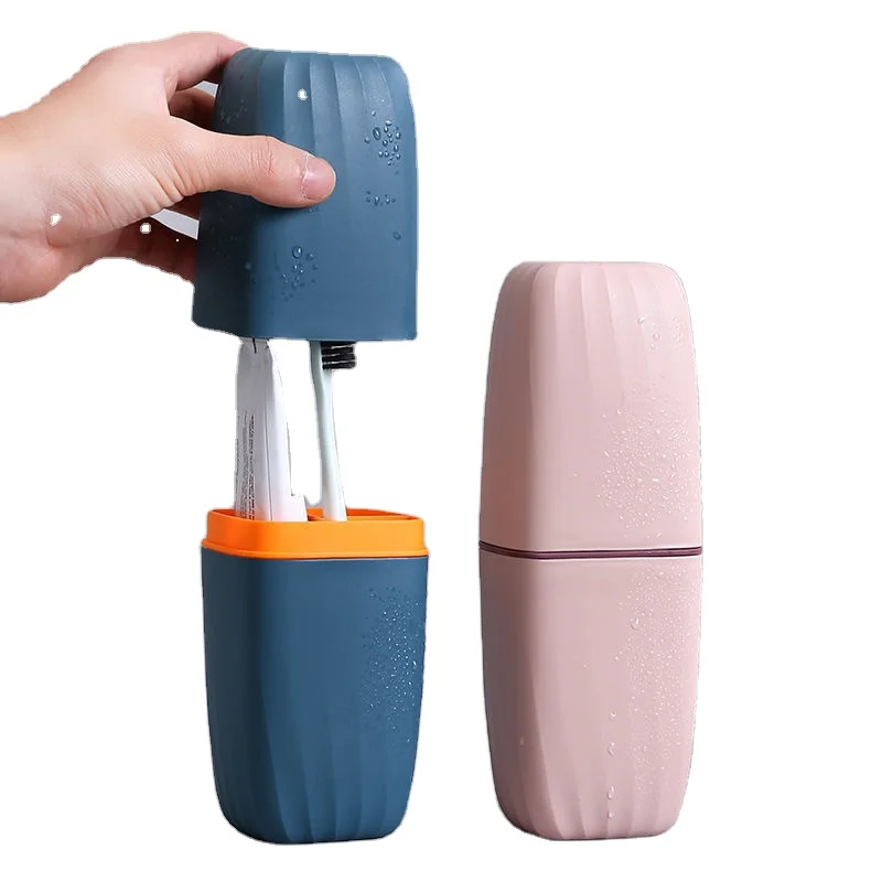 Travel Toothbrush Containers Portable  Cup Holder with Cover Carrier for Camping School Trip Bathroom tooth brush case