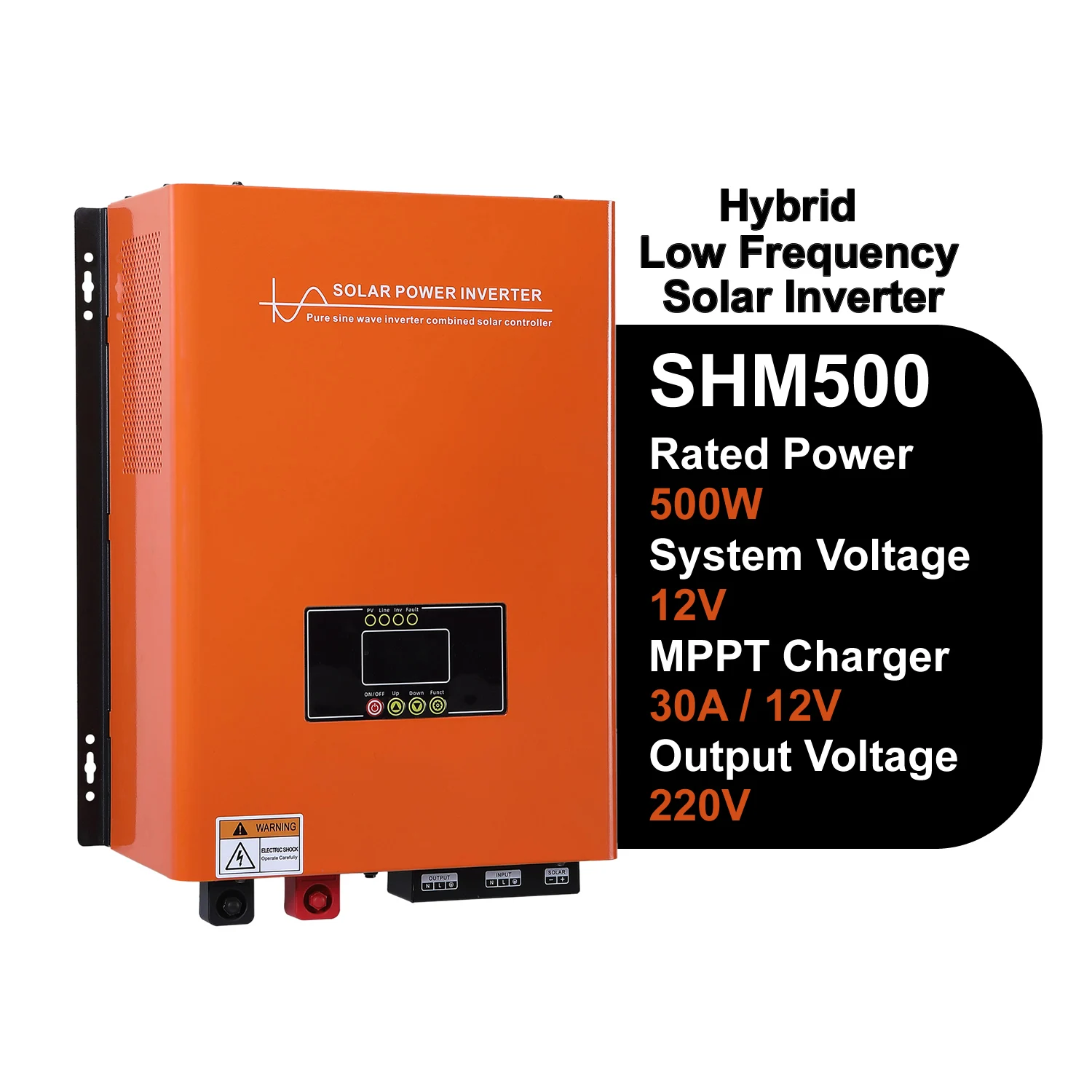 500w 600w 800w Off Grid Hybrid Solar Inverter 12v 24v Battery Charger Mppt Solar