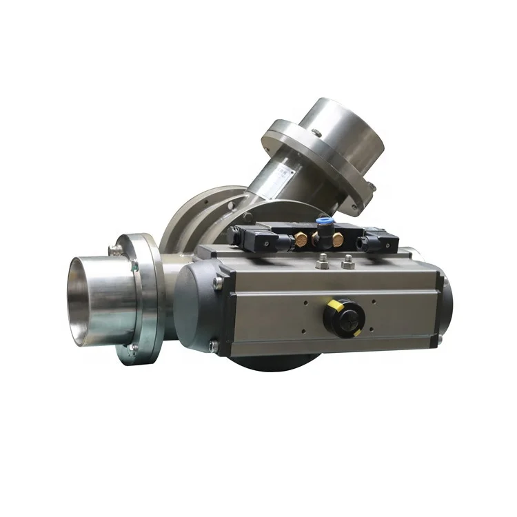 China Manufacturer Double Actuator Pneumatic Cock Shunt Valve
