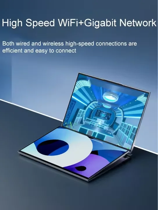 Brand New Laptop PC 16 +16 Inch IPS Touch Double Screen Notebook Core i7/i5 12th Gen Business Gaming Dual Screen Laptop