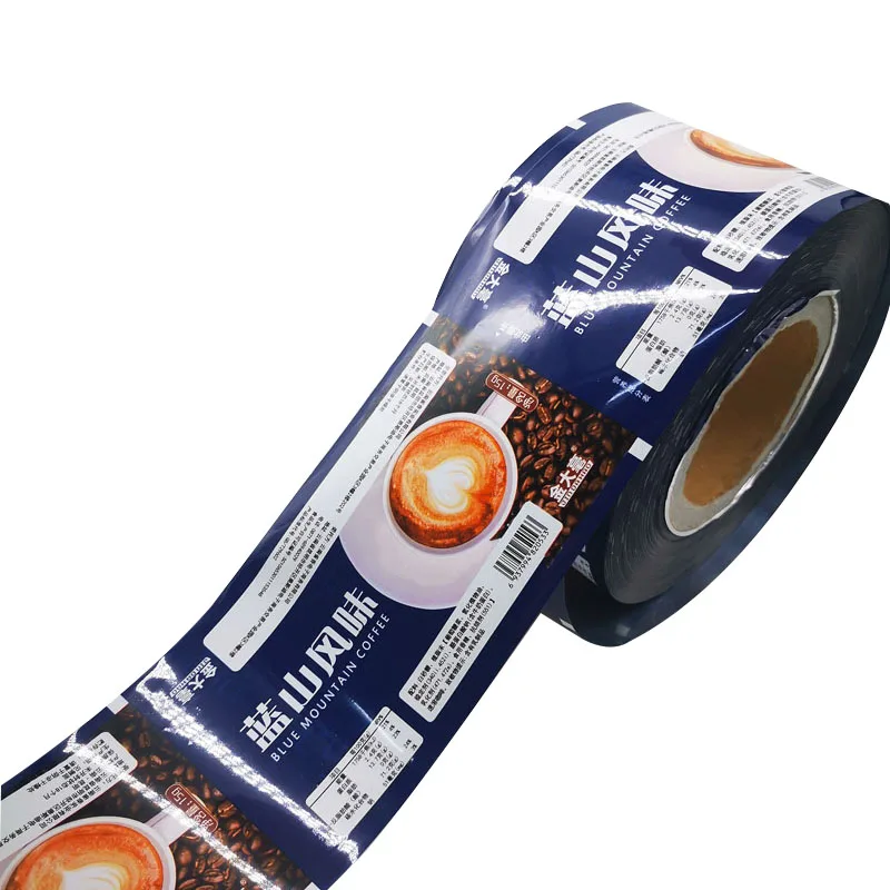 Metallized Foil Laminated Aluminum Plastic Food Flexible Packaging Film Roll sachet For Taro Tomatto Potato Chips Packaging