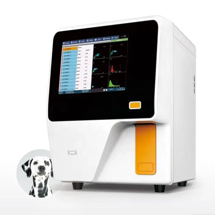 high quality 5-Diff Veterinary Medical Hematology Blood Analyzer Fully Auto Pet Clinic Hematology Machine vet blood analyzer