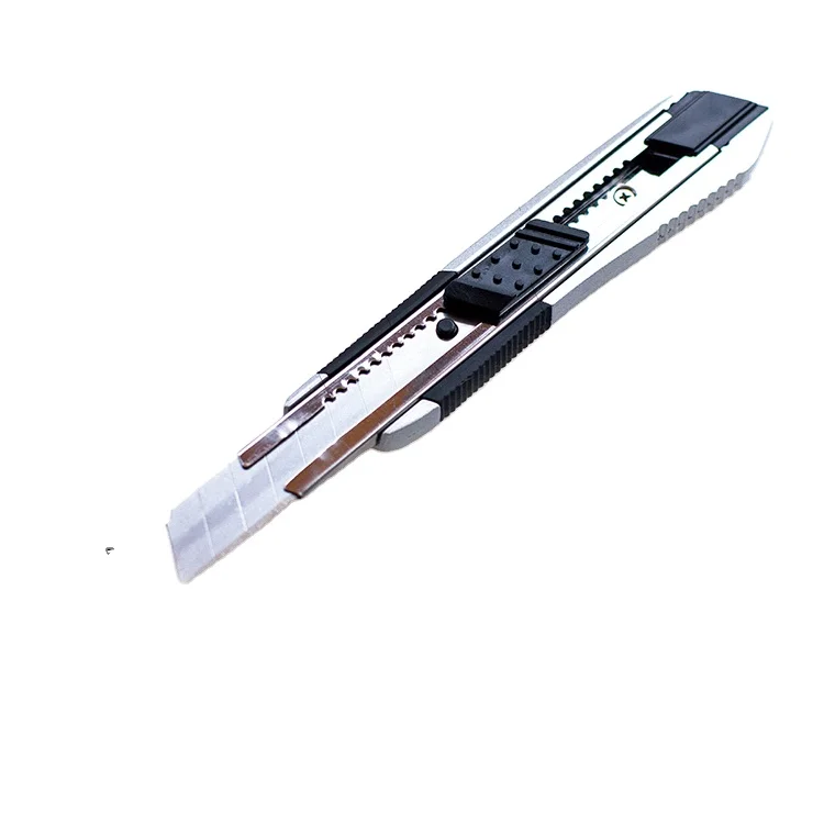 2022  Customization Cutter Pocket Paper Knife Sets new wave- point button snap-off utility cutting knife