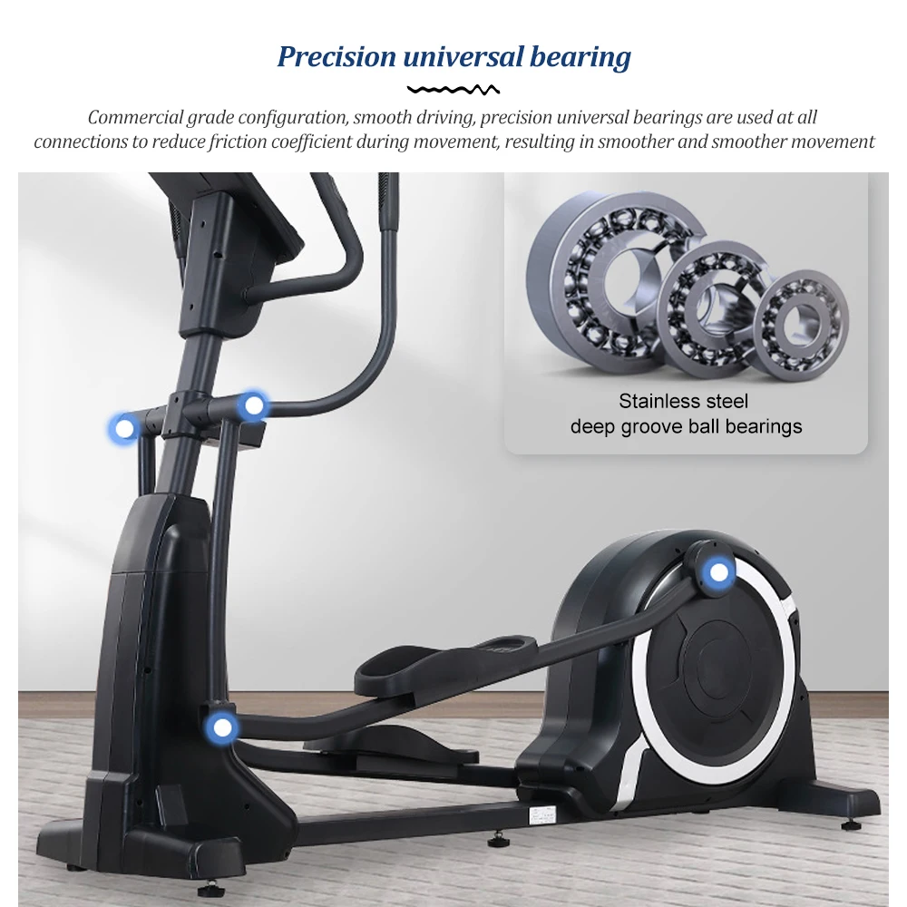 Commercial Cross Trainer Swing Elliptical Machine Steel Unisex Bodybuilding Cardio Elliptical Machine Home Fitness Optional