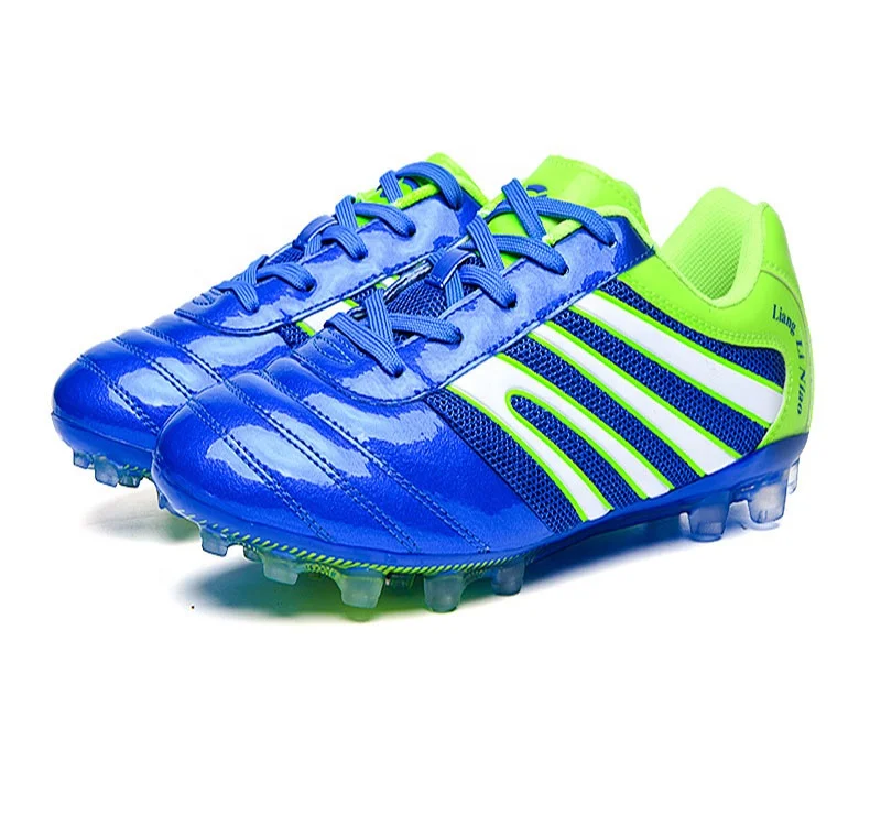 YL01R Wholesale Low Price Youth Football Shoes New Mesh Soccer Shoes Grass Training Long Broken Spikes Football Shoes