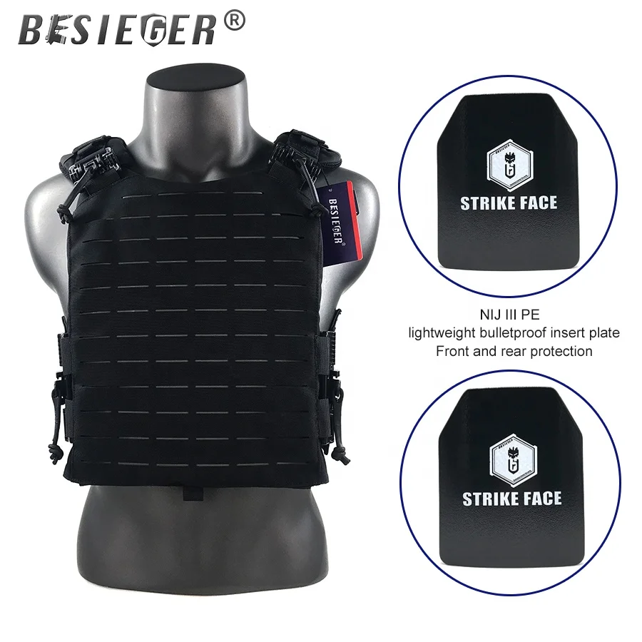 Быстросъемный военный Пуленепробиваемый жилет с лазерной резкой облегченный модульный жилет NIJ III уровень 3 пуленепробиваемый жилет AK47 жесткий бронированный жилет