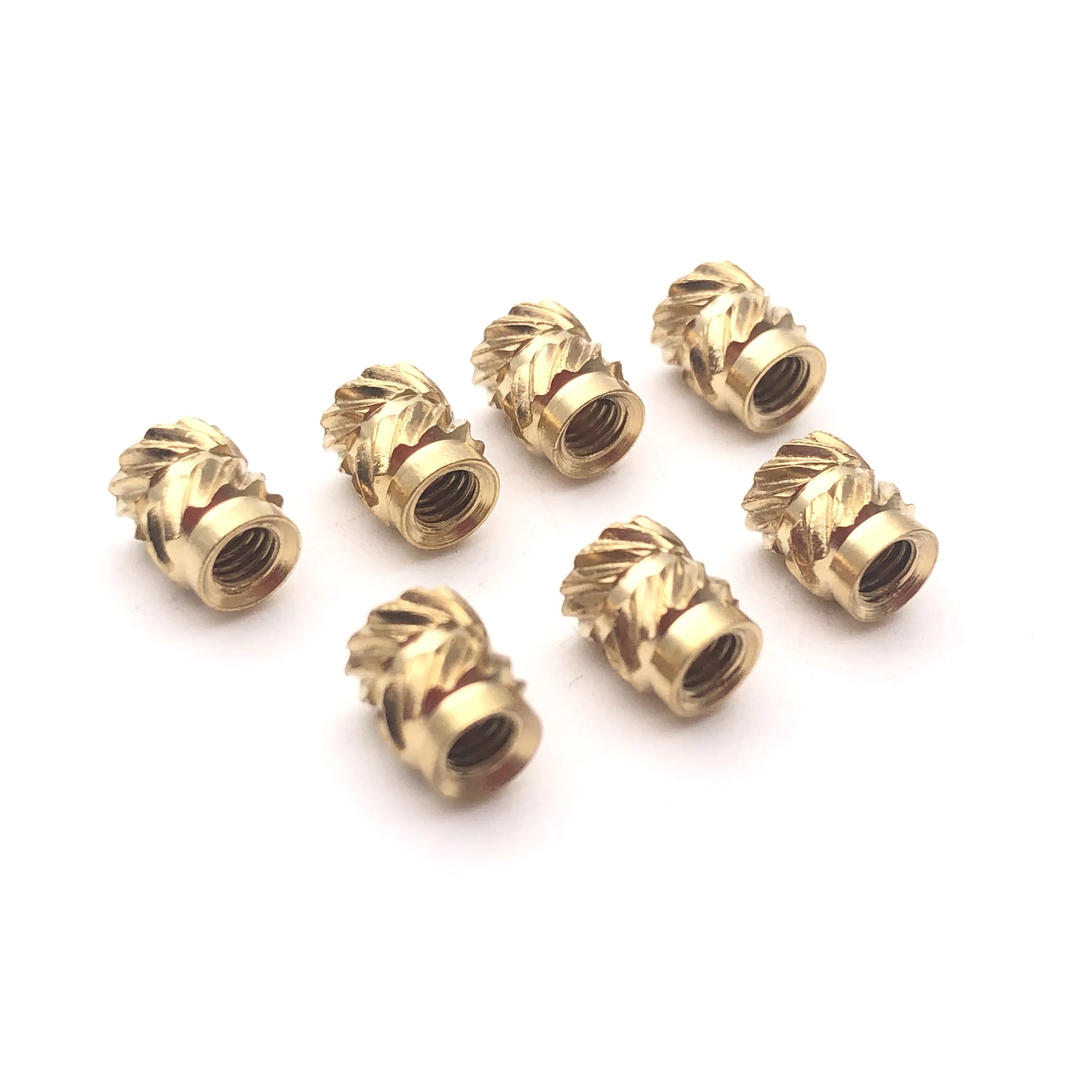 M5 M6 Brass Threaded Inserts Nut Knurl Nuts for Insert Molding