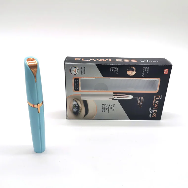 
ТВ домашний шоппинг женский красочный электрический триммер для бровей 