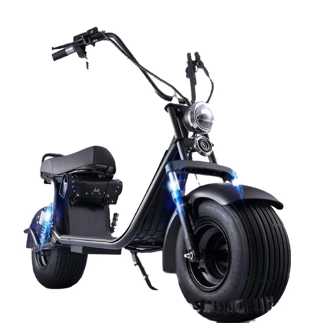 Fat tire motorcycle electric scrooser scooter halley citycoco black 4000 w motor europe warehouse engine offroad adult kids