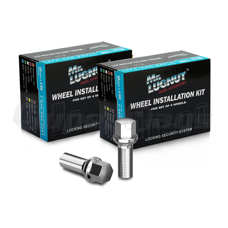 MR LUG NUT B003 Chrome finish Ball Seat SR13,Hex17mm Class10.9, Box Packing Wheel hub Bolt