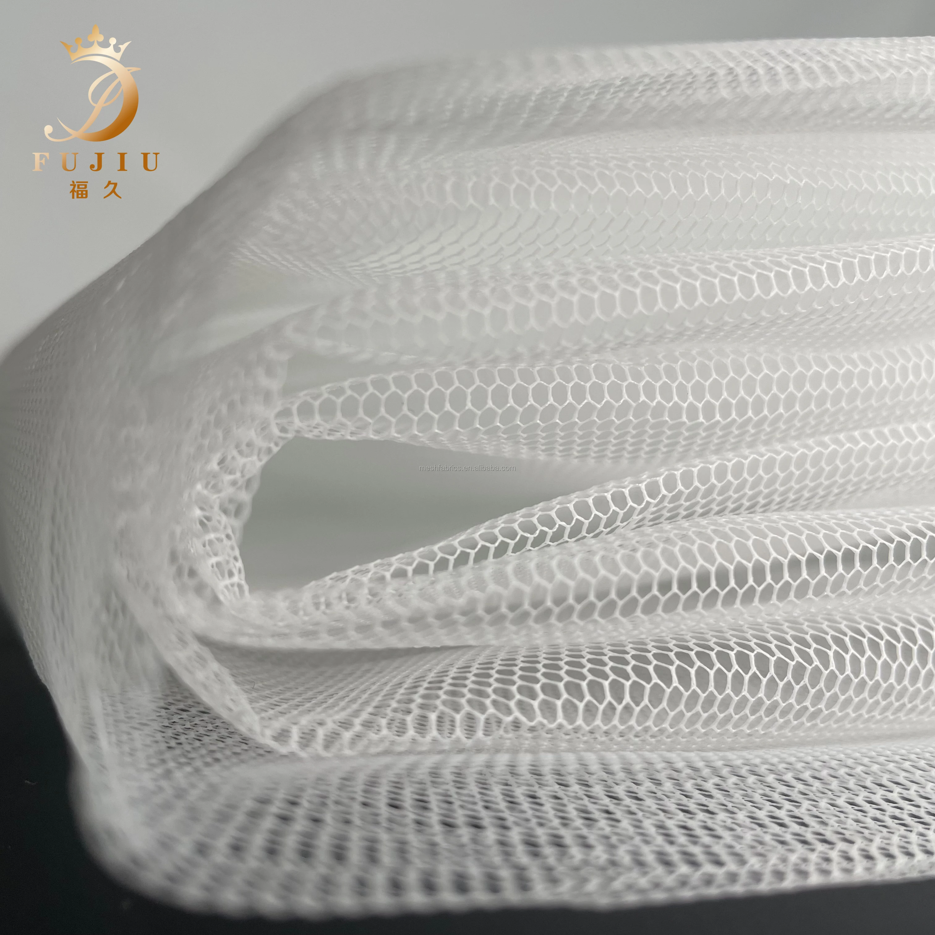 Wedding Dress Lining Hard Net Fabric High Quality Hard Net material for Bridal Dress