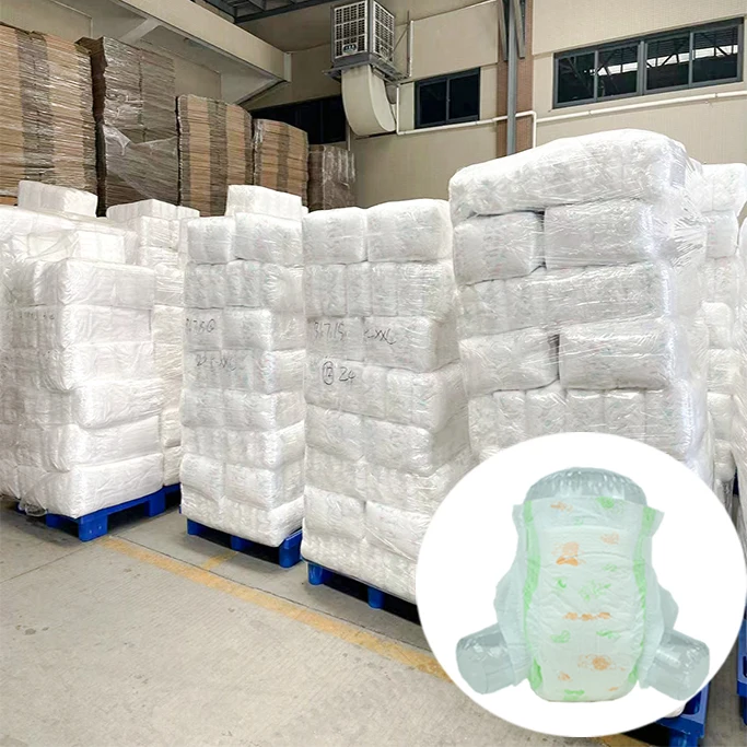Wholesale Baby Diaper Super Soft Cotton pattern Diaper Baby White Nice Baby Nappies