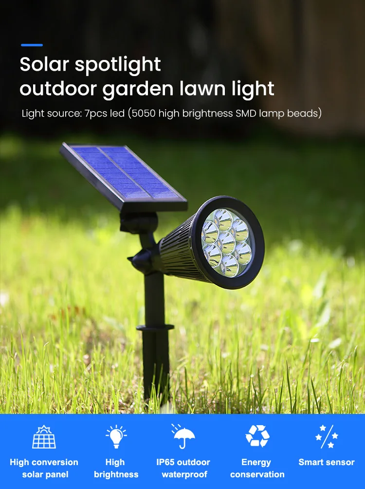 waterproof luminaria solar ip65 led solares street pathway garden light PIR motion sensor multi mode external wall lights