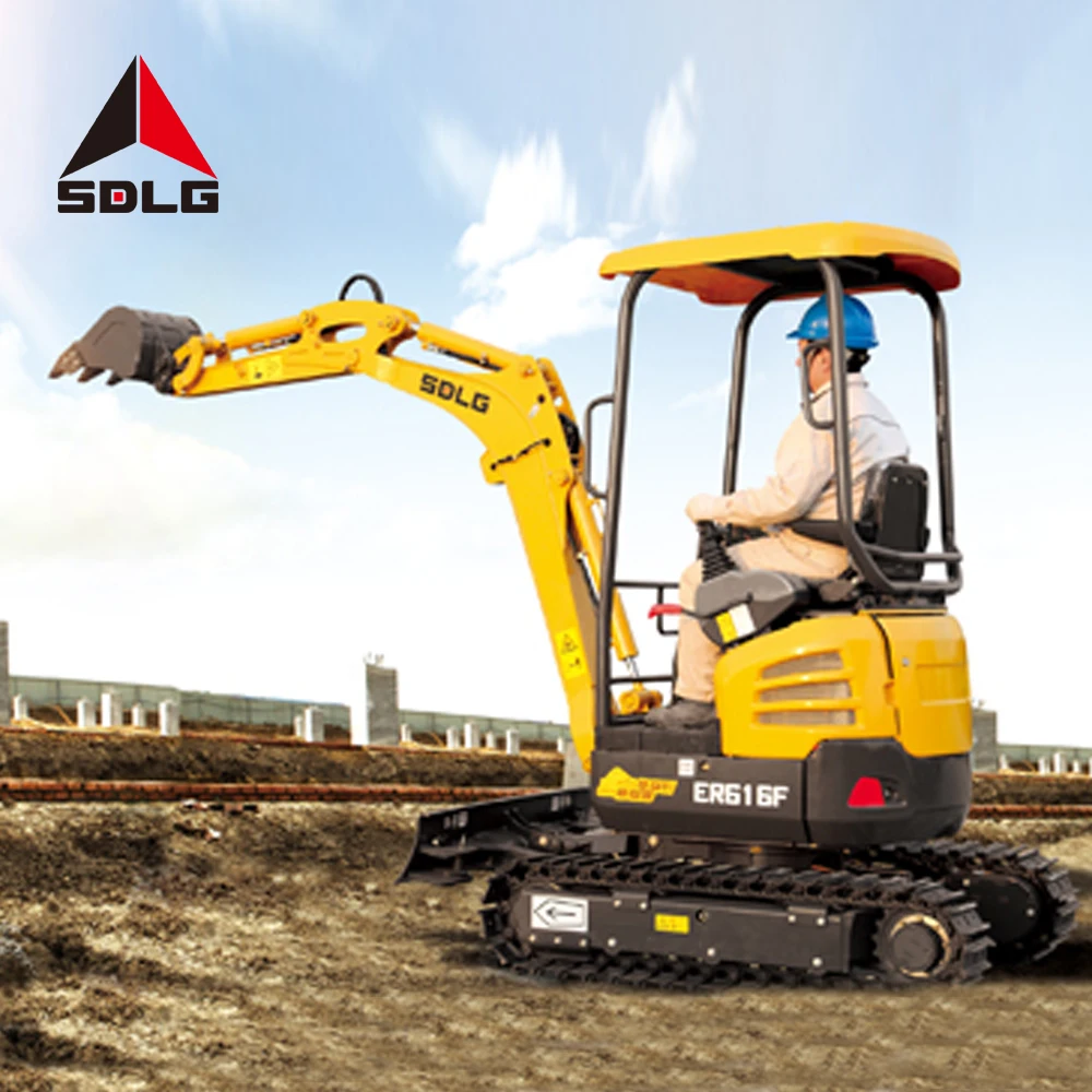 SDLG ER616F Household Mini Excavator Indonesia Supplier China Cheap Compact 1.2t 1.2ton 1 .2ton Ekskavator Hydraulic 1ton 778ml