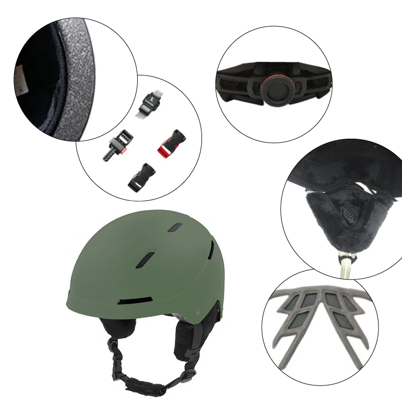 
EASETOUR Popular Adjustable Safety Helmets for Adults Outdoor Sports Skiing Snow Board Helmet 