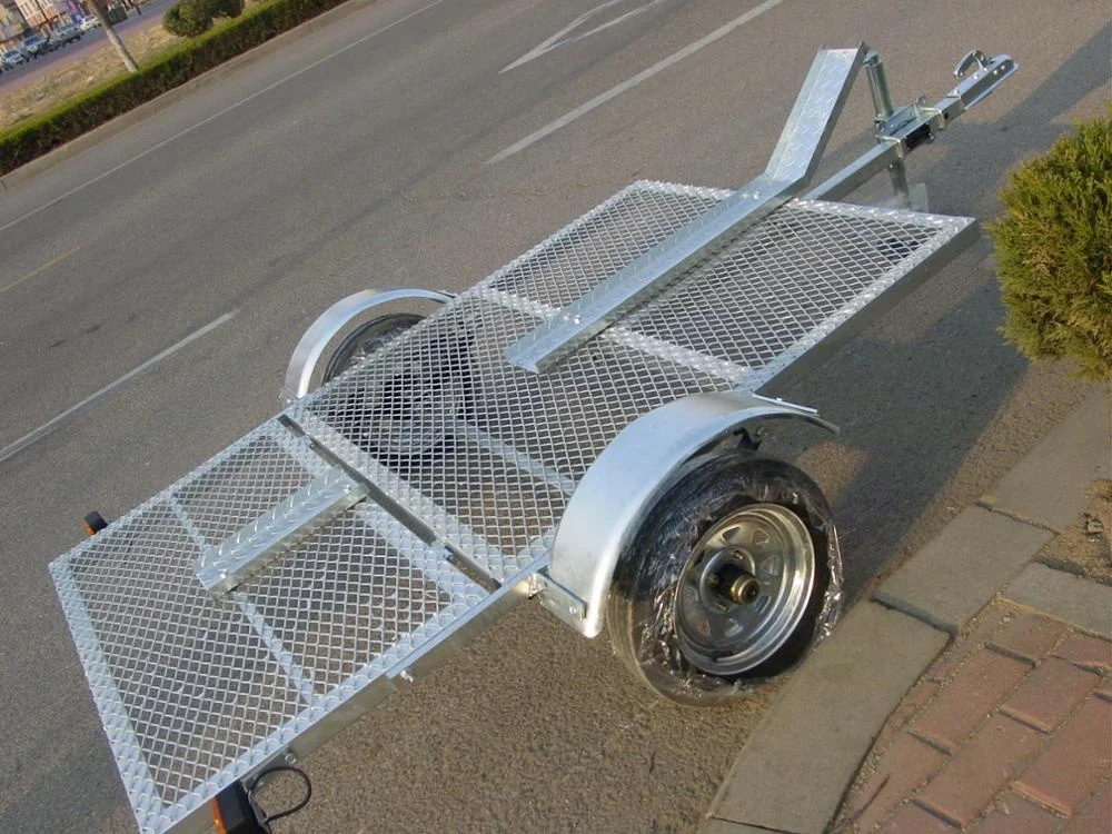 Manufacturer Supply Galvanized 2.8m folded motorcycle Trailer CT0304
