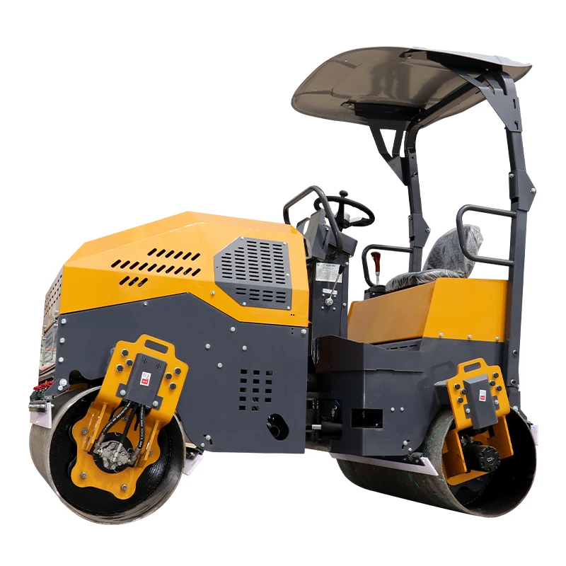 construction machinery road roller mini asphalt double drum soil compactor vibratory roller 3 ton mini road roller