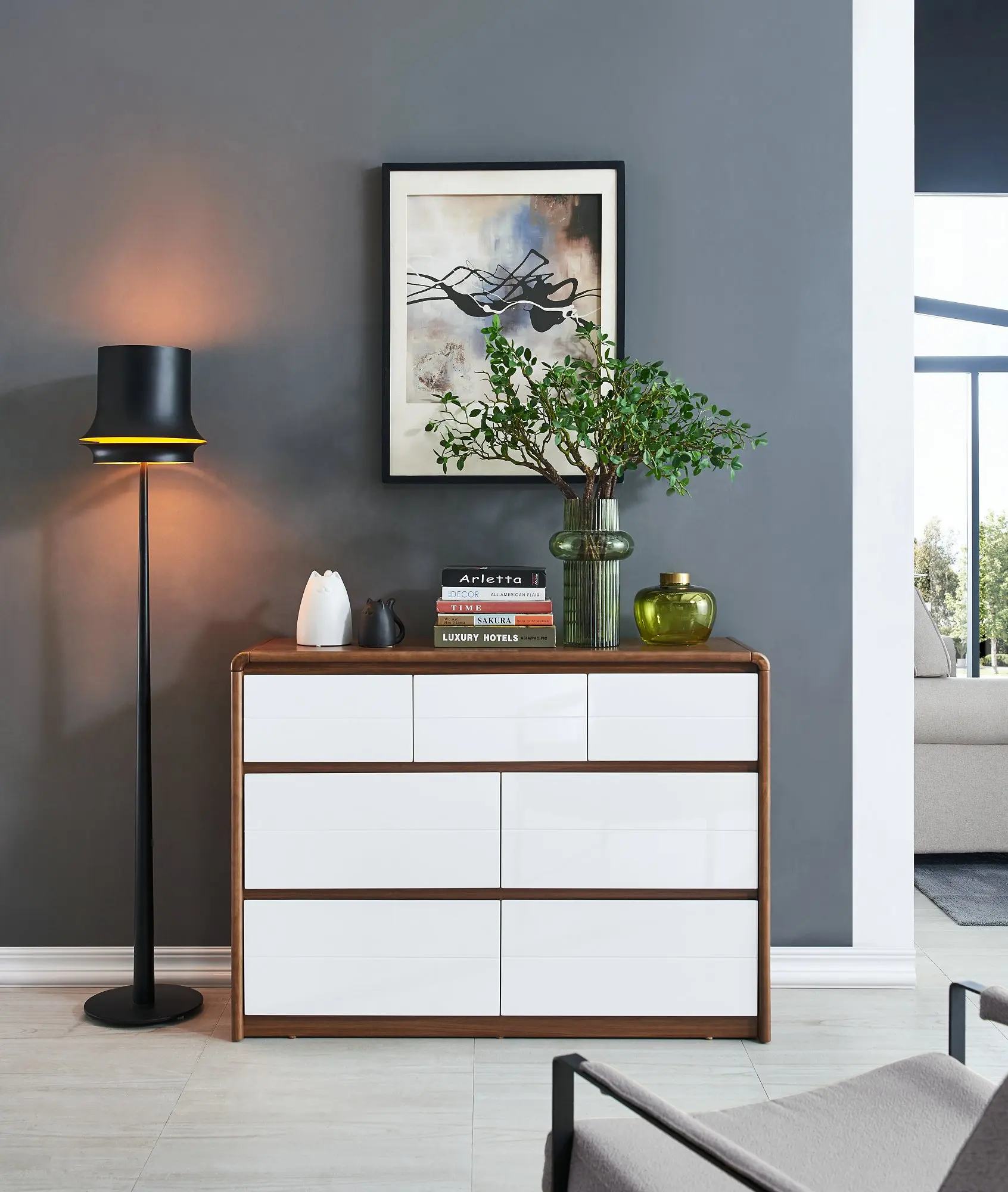 
Модные комод 7 ящиками Деревянный Комод 