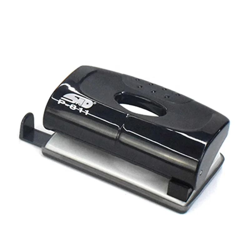 P-811 Professional Factory Promotional Plastic Handle 10 Sheets 2 Holes Puncher Small 2 Hole Punch