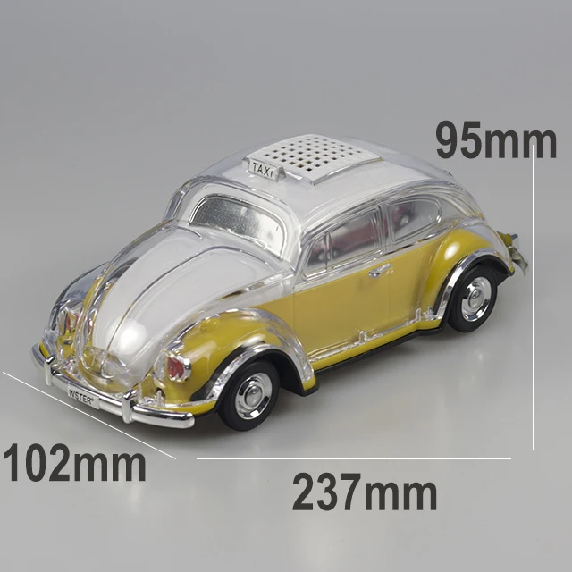 Outdoor Subwoofer Portable WS1937BT Taxi Car Wireless Speaker With Led Flashing Colorful Metal Bass BT Speaker For Mobile Phone