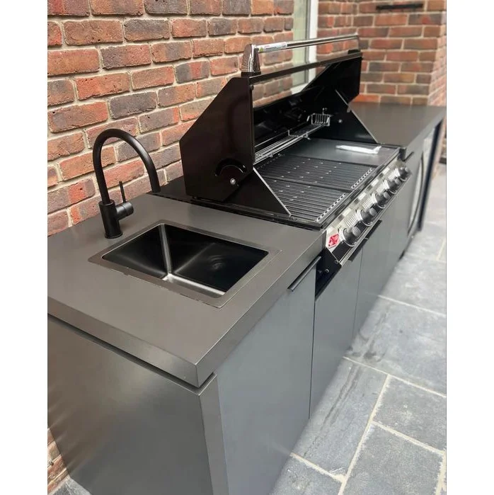 Artisan BBQ Kitchen Built In  Egg Kamado Grill Outdoor Kitchen Insert And Patio