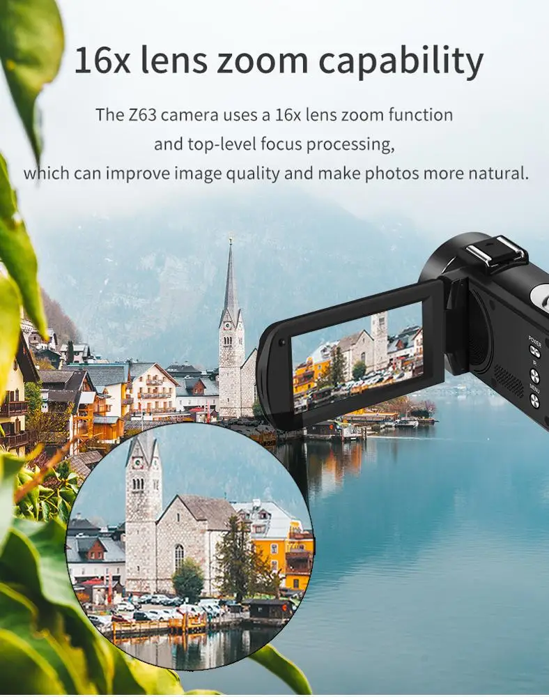 Z63 Digital 2K FHD Cheap Camcordrers Infrared Night Vision Wifi Video Camera
