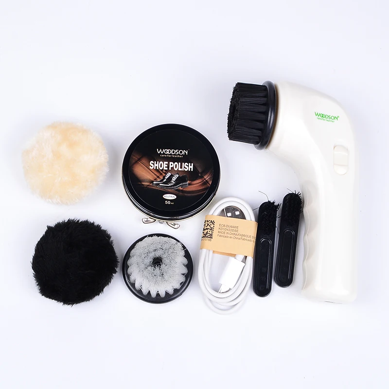 Automatic Electric shoe polisher 3 brush head shine polisher electric shoe polisher kit