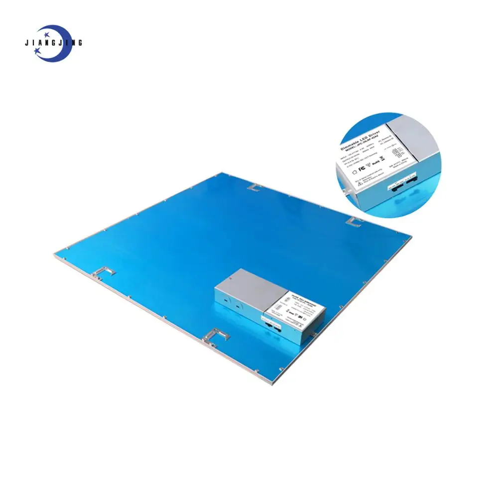 120v or 347v USA Canada  recessed LED flat panel with driver junction box