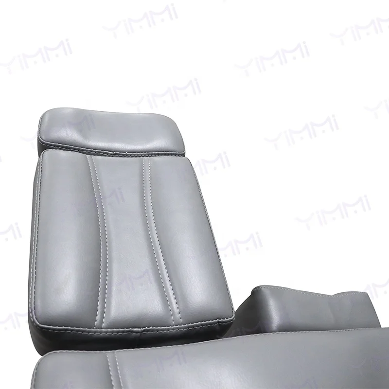 Economic 4/5 Motors Beauty Salon Chair Grey Treatment Chair PVC Leather Podiatry Chair