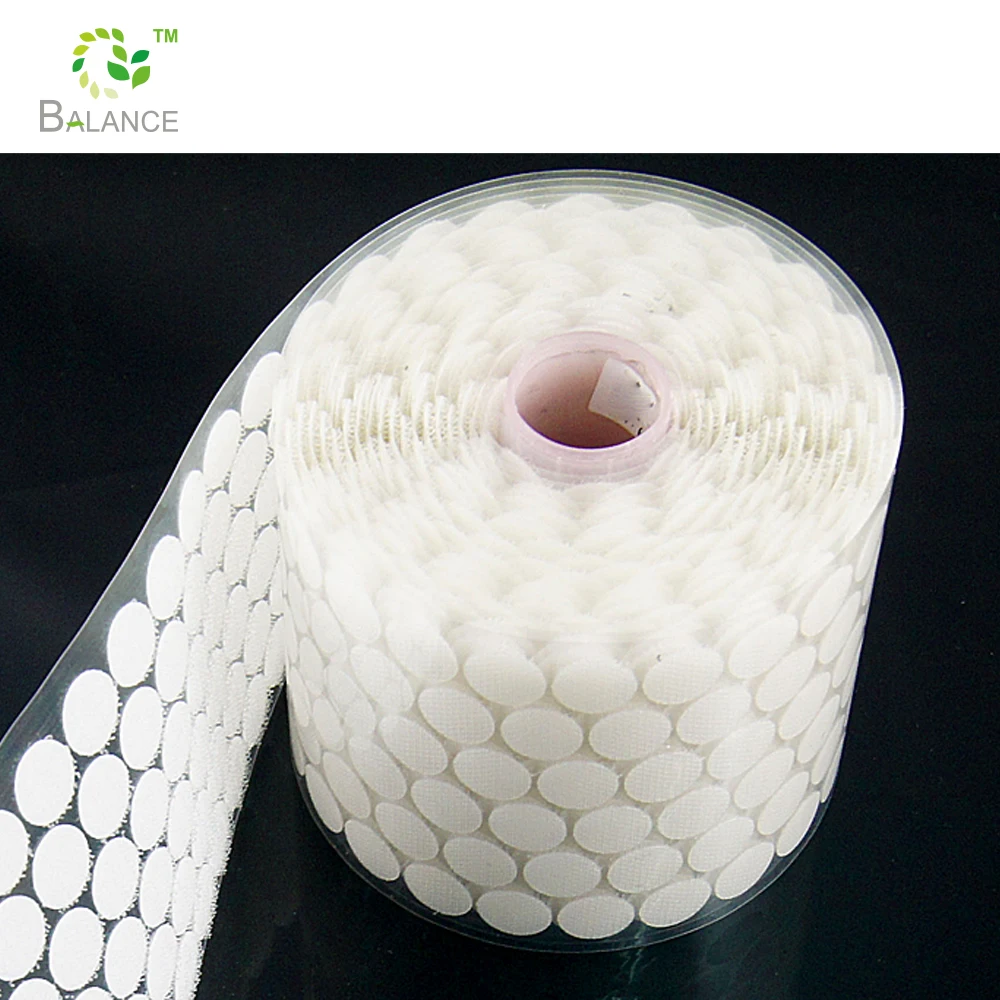 Self adhesive hook loop dots magisches klebeband fastener adhesive hook and loop circles