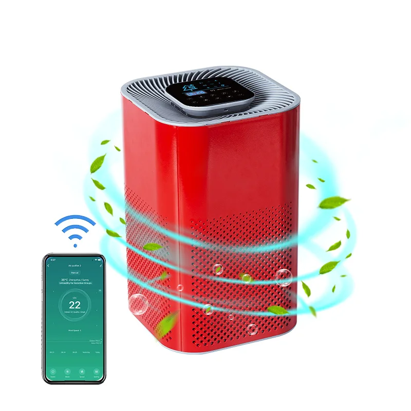household low noise portable air purifier activated carbon HEPA13/14hepa purifier