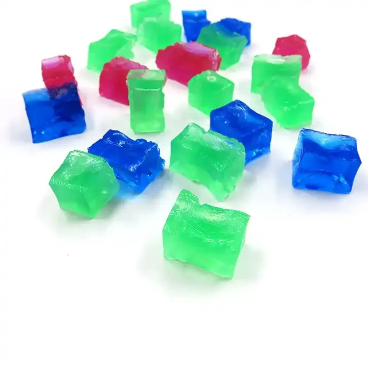 Cubic Jelly Hydrogel Polymers Crystal Soil Indoor Water Bead Soil For Planting