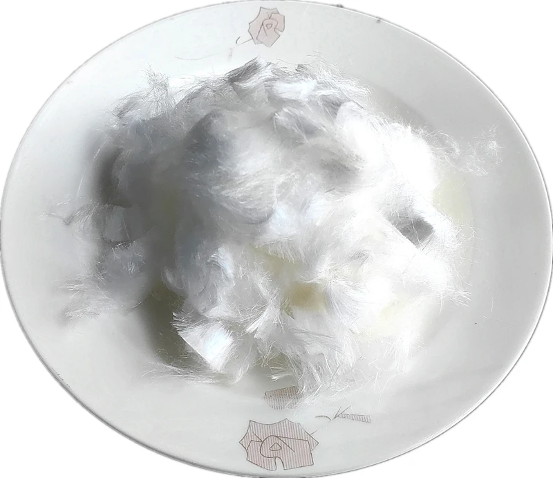 High Performance 1.67D UHMWPE short cutting fiber  12mm high tenacity polyethylene fiber for concrete UHPC ECC