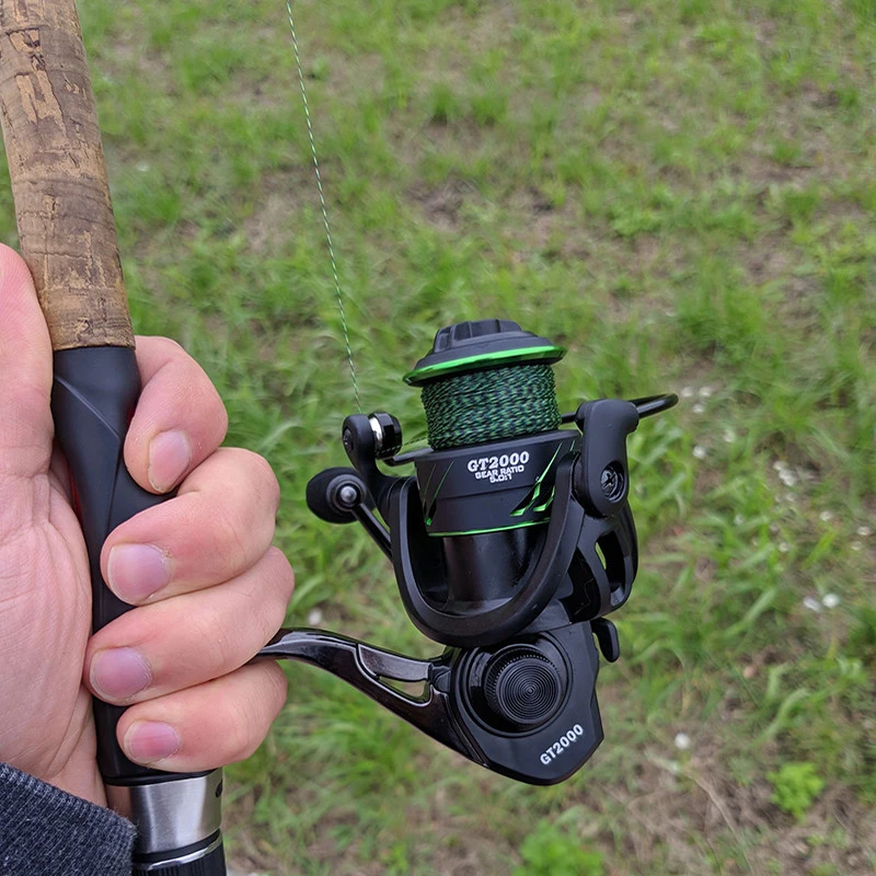 All Metal Spool Body Spinning Reel 10kg Drag 5.0:1 Carp Fishing Black Green Saltwater Fishing Reels