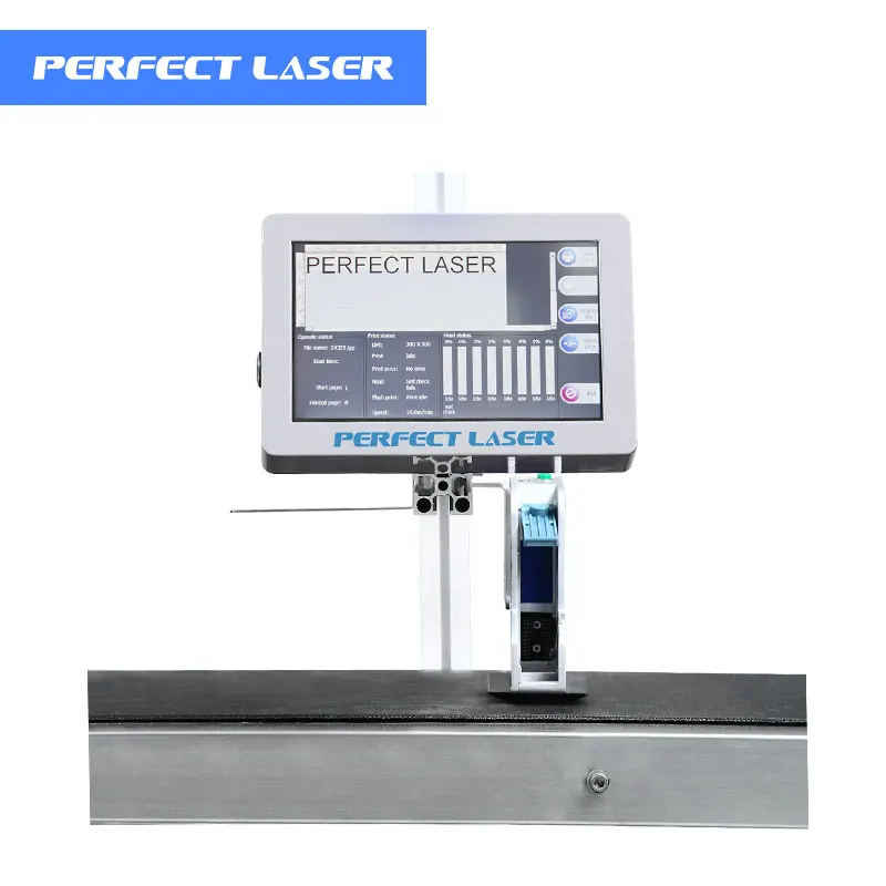 Perfect Laser Fast Drying High Resolution Fully-Automatic Inkjet Printer For Expiry Date QR Code Logo Numbers