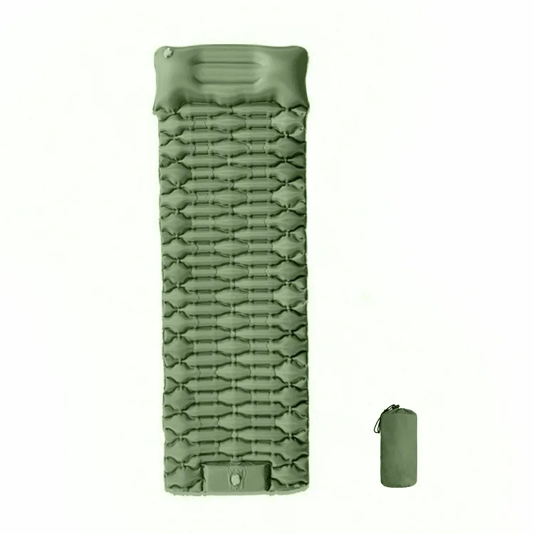 Custom Ultralight TPU Inflatable Air Mattress Sleeping Pad Outdoor Camping Mat with Pillow Attached