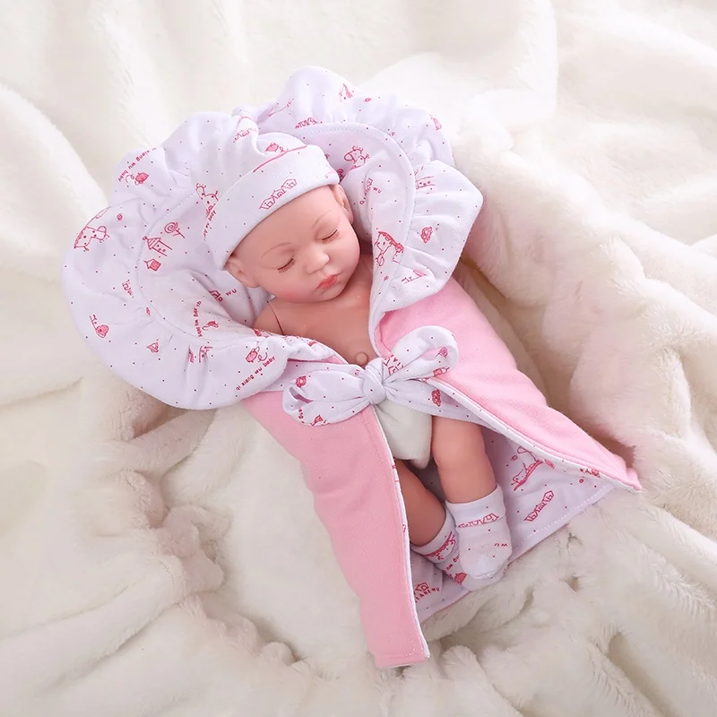 Mini Baby Dolls Princess Finished Lovely Girls Reborn Toddler Girl Hand-Painted Hair Cartoon Toy For Girls Gift