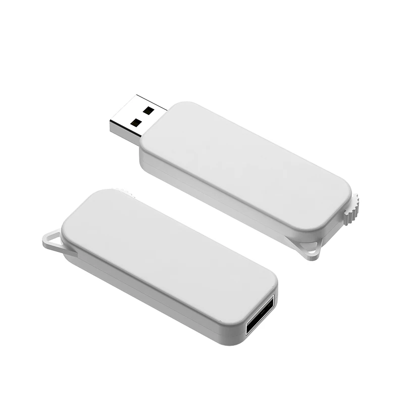 
Plastic USB Sliding Pen Drive With Customized Logo 128GB 64GB For Gift ABS USB Flash Drive 