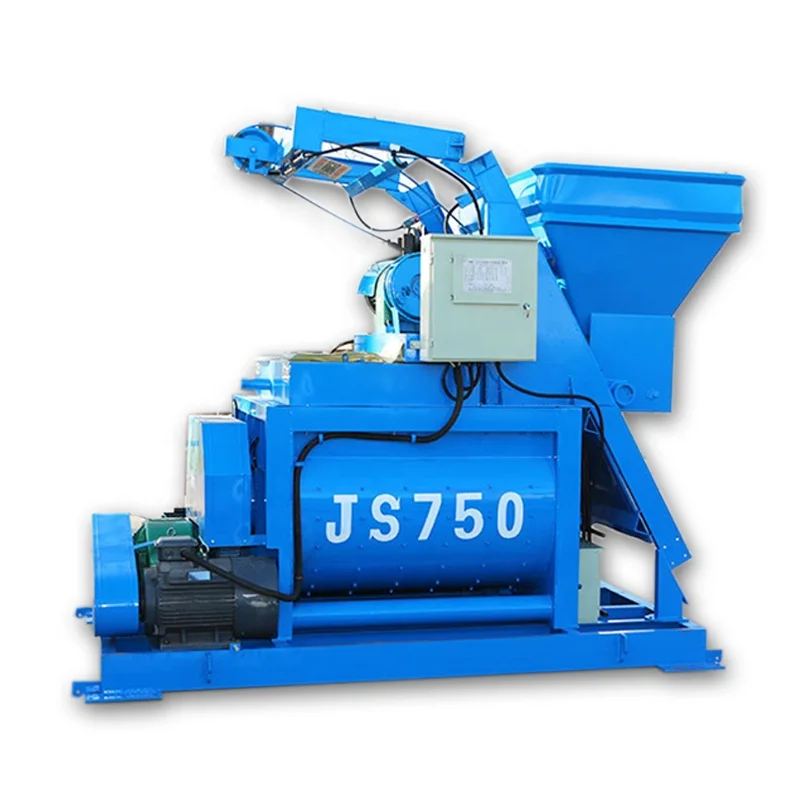 Wholesale automatic JS series concrete mixer twin-shaft concrete mixer machines for construction